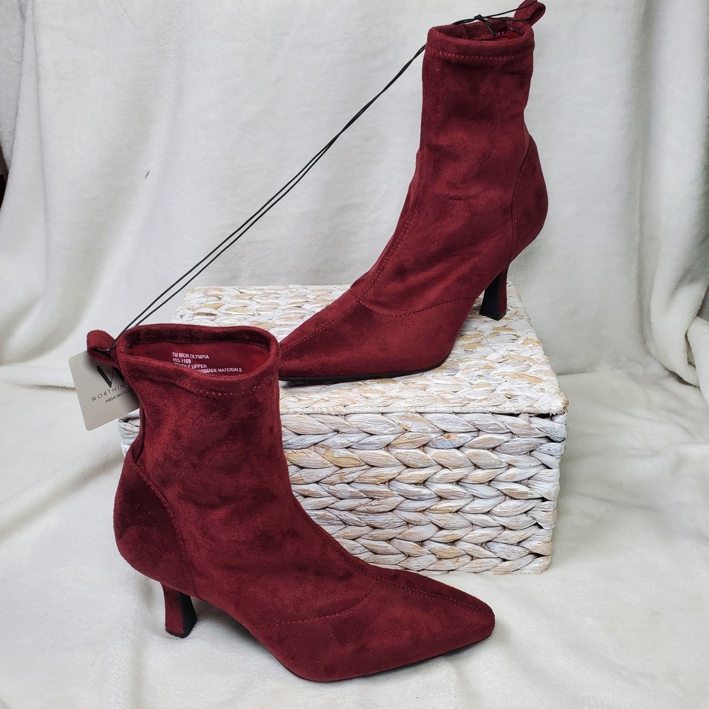 Forest Witch Wine Burgandy Ankle Bootie Whimsigoth Festival Victorian‎ Size 7M